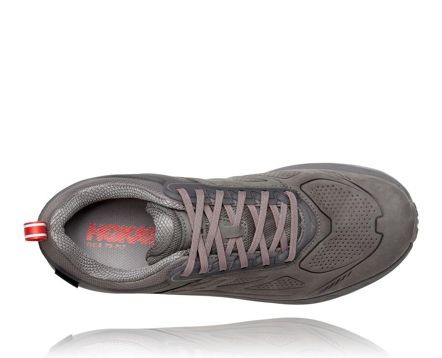 Tenis Trail Hoka One One Masculino Cinzentas - Challenger Baixo Gore-Tex - 603-ZCHKIR